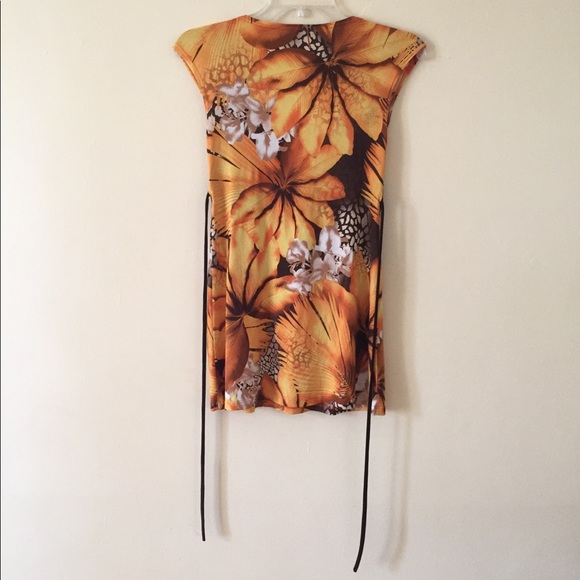 🐬 CLEARANCE ITEM: Viva You Floral Tunic Blouse with Tie-Back Bow - Picture 5 of 6